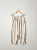 Linen Straight Pull On Pants (M)