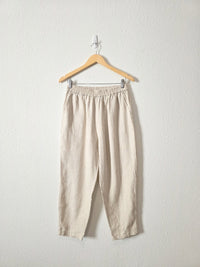 Linen Straight Pull On Pants (M)