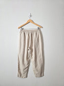 Linen Straight Pull On Pants (M)