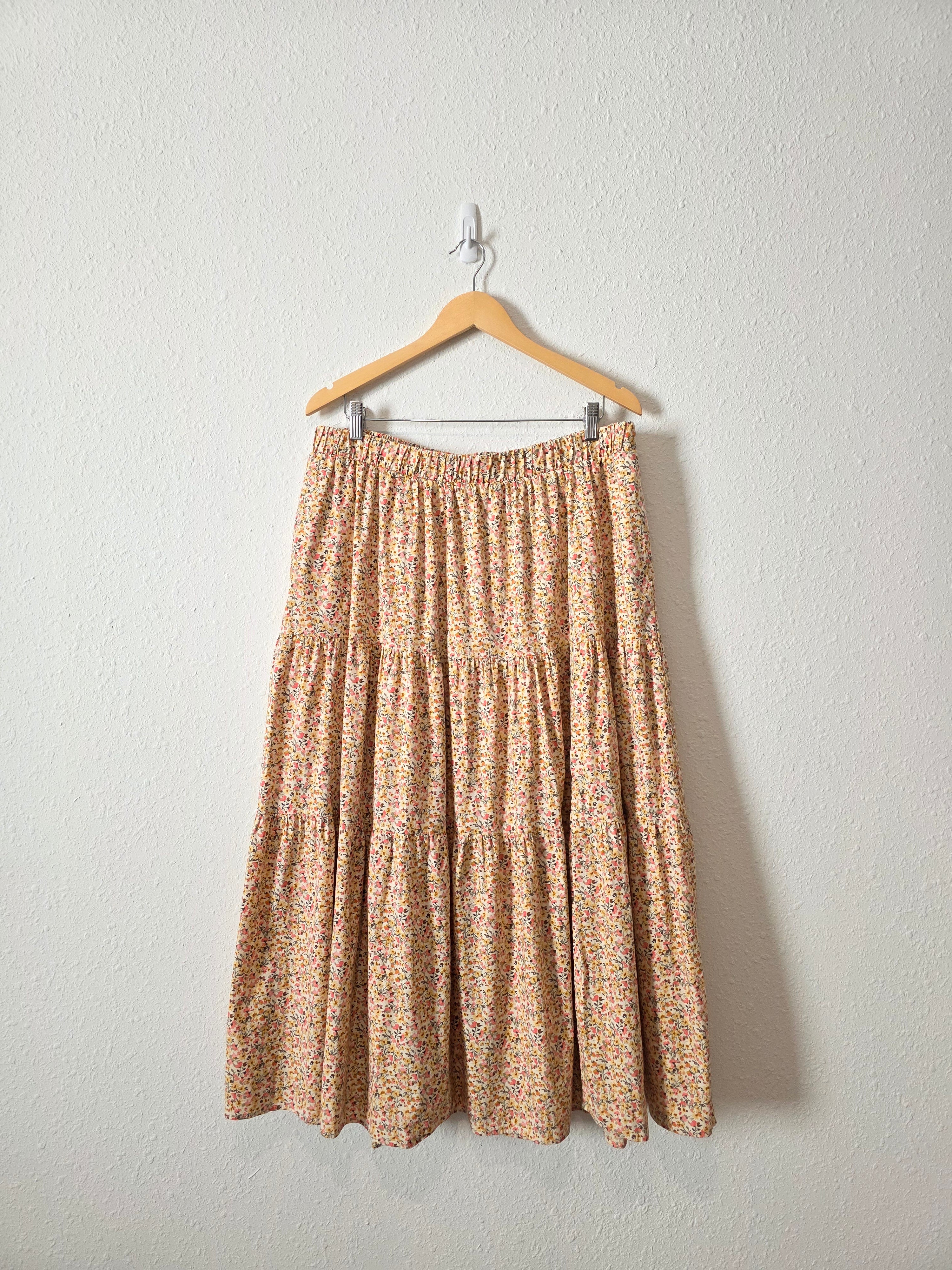 Floral Tiered Maxi Skirt (18/20)