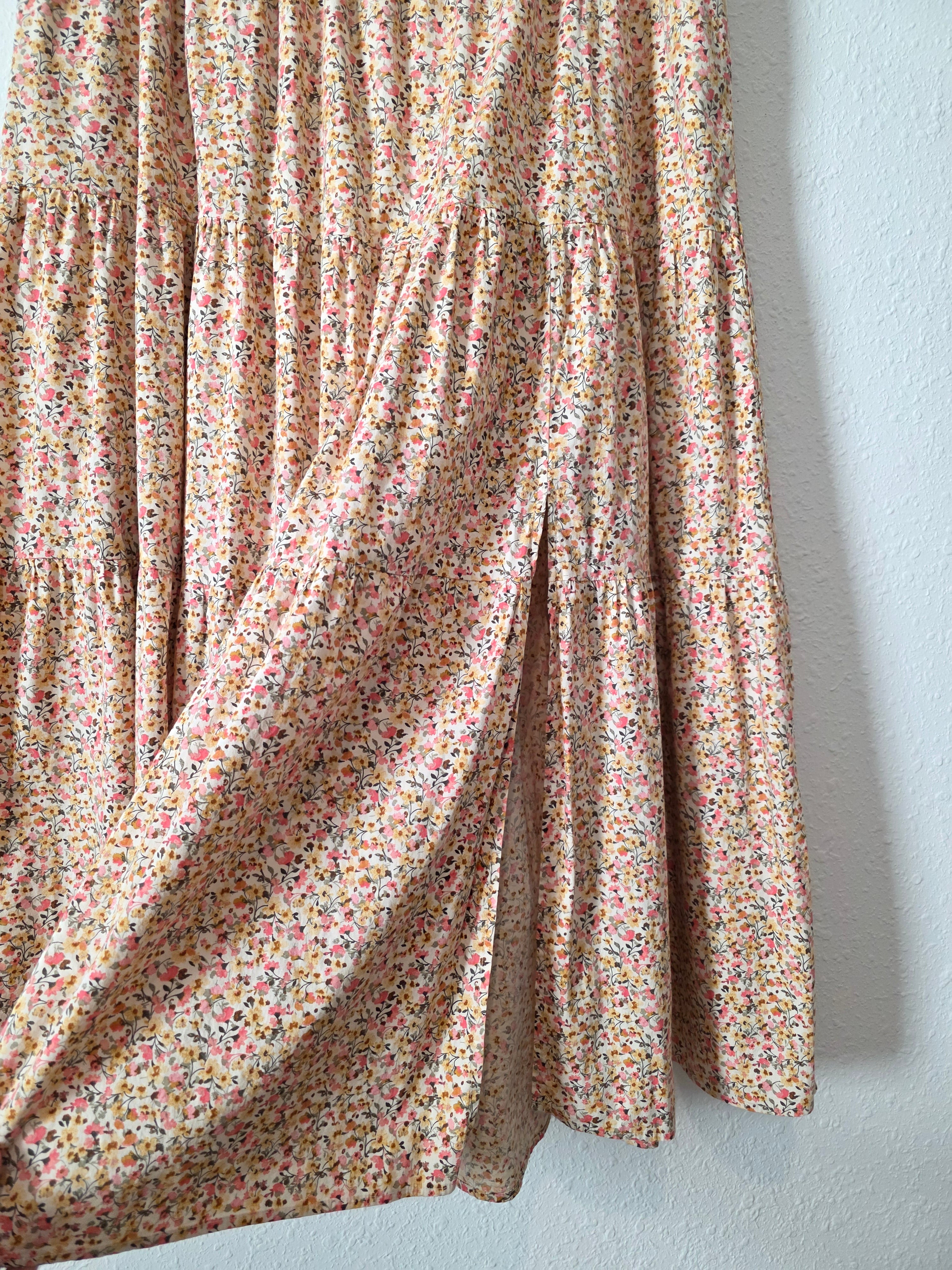 Floral Tiered Maxi Skirt (18/20)