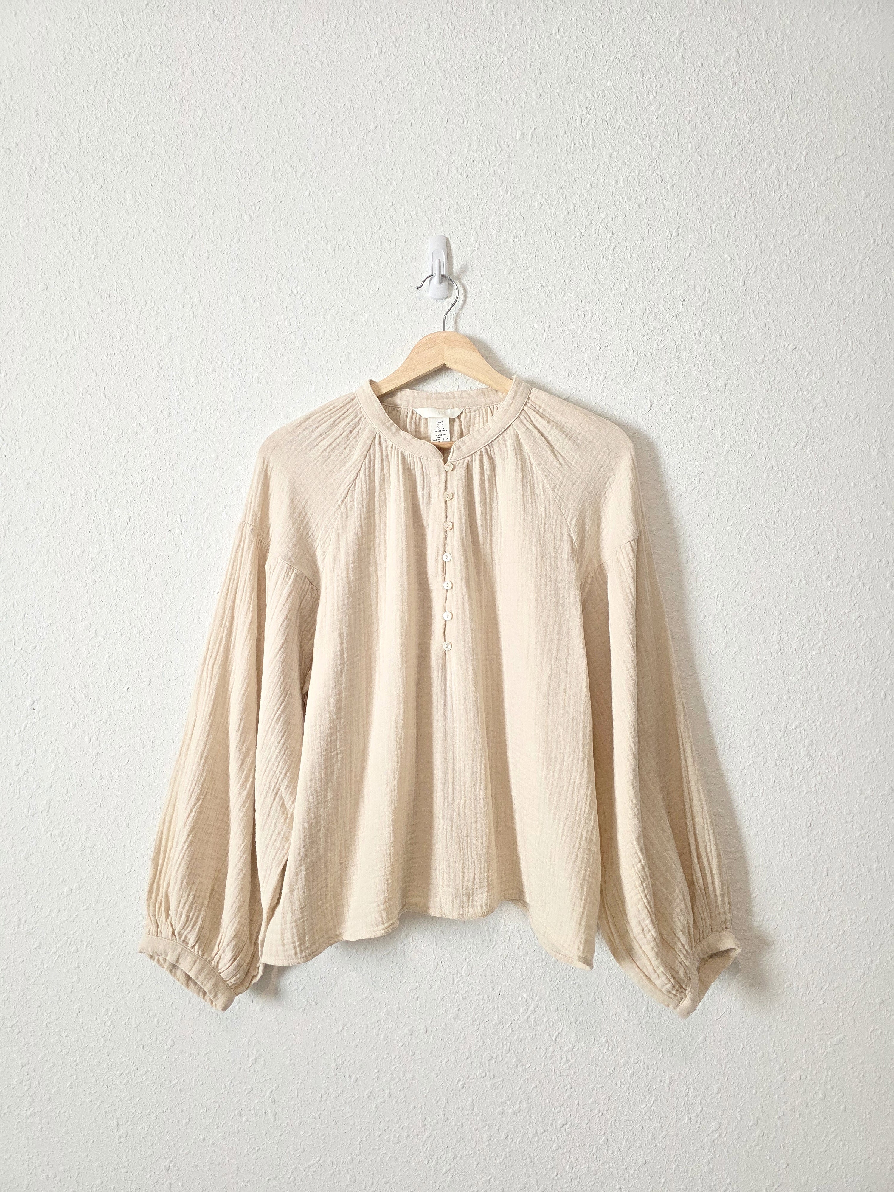 NEW Cotton Gauze Oversized Top (S)