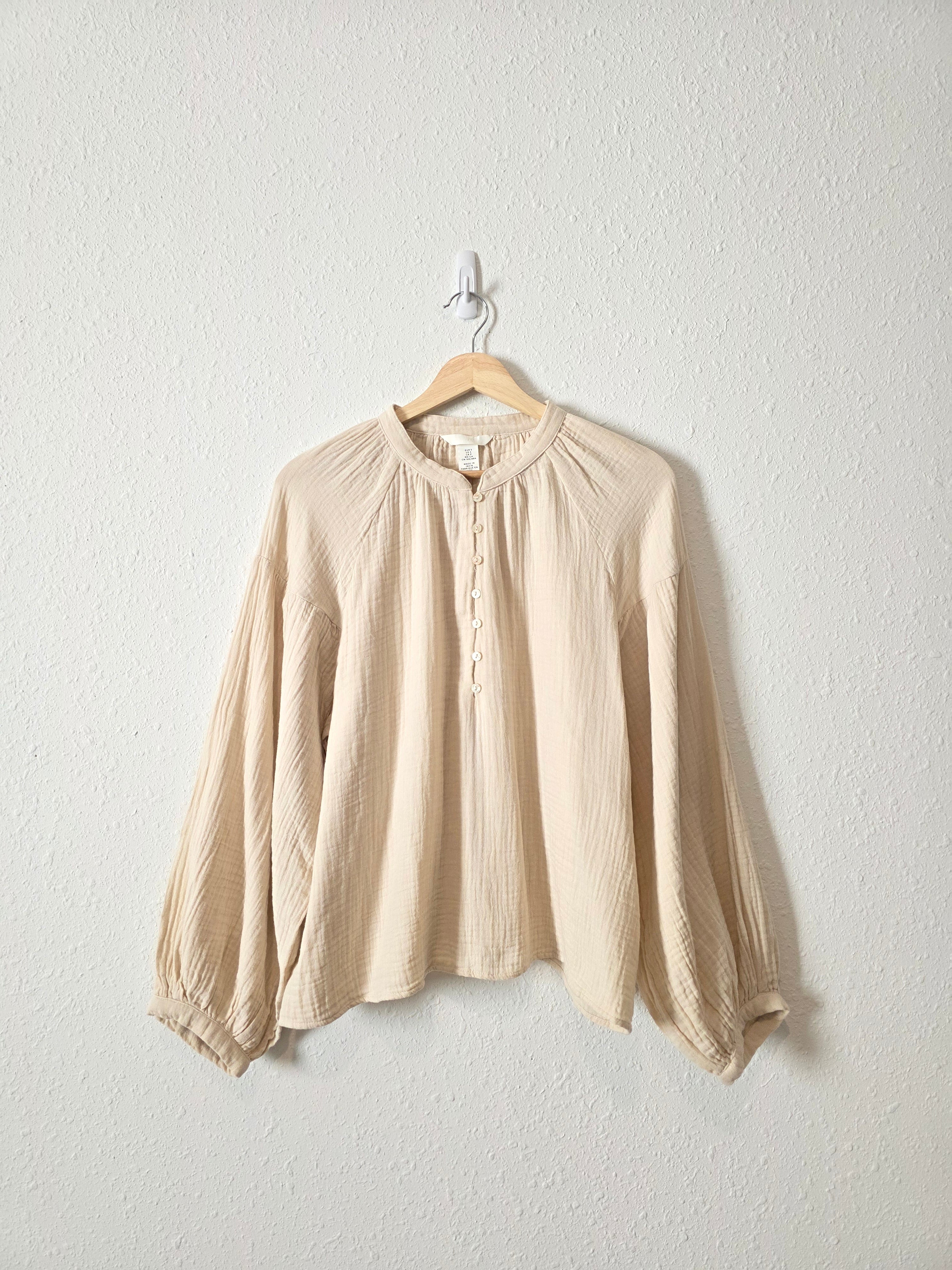 NEW Cotton Gauze Oversized Top (S)
