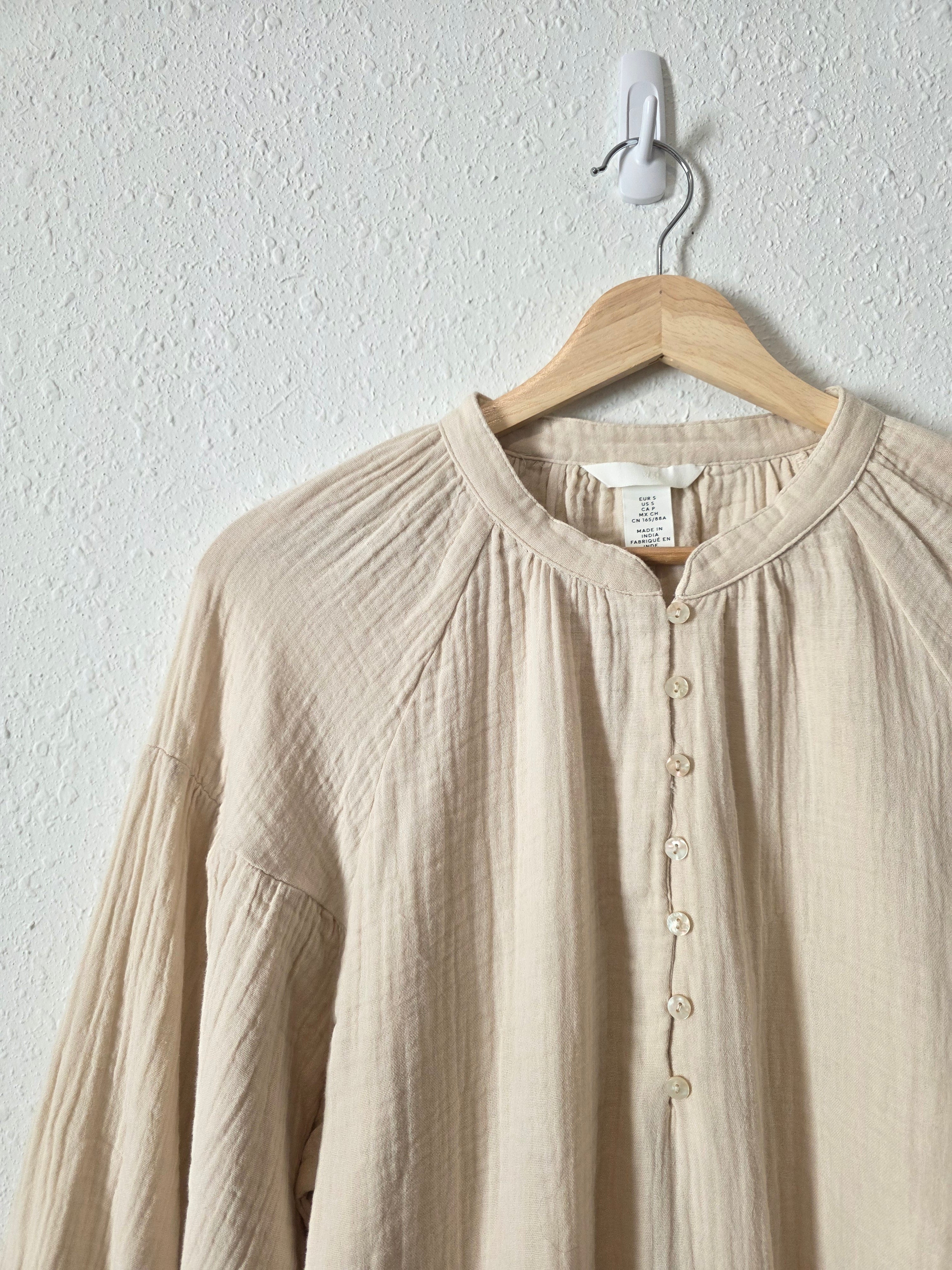 NEW Cotton Gauze Oversized Top (S)
