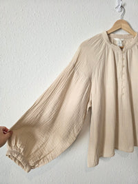 NEW Cotton Gauze Oversized Top (S)