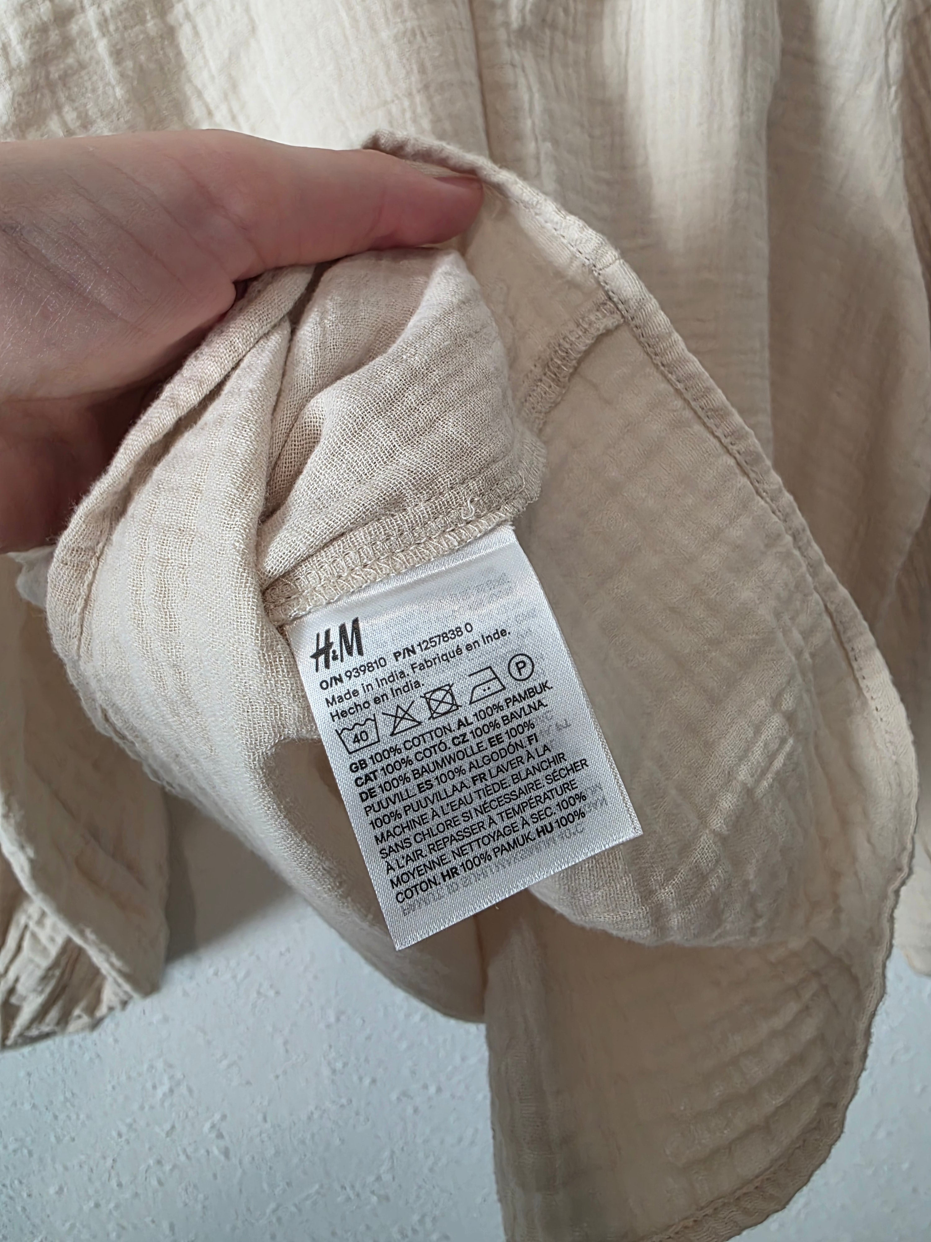 NEW Cotton Gauze Oversized Top (S)