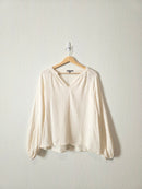 Cream Cotton Gauze Top (S)