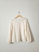 Cream Cotton Gauze Top (S)