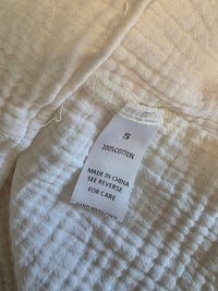 Cream Cotton Gauze Top (S)