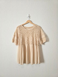 Easel Boho Lace Blouse (S)