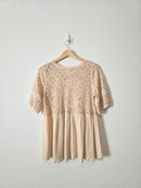Easel Boho Lace Blouse (S)
