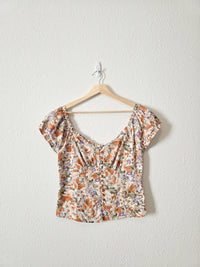Heartloom Floral Cotton Blouse (L)