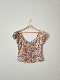 Heartloom Floral Cotton Blouse (L)
