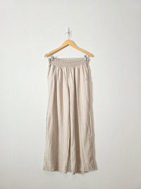 Striped Linen Blend Pants (M)