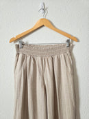 Striped Linen Blend Pants (M)
