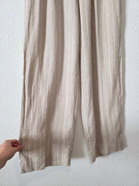 Striped Linen Blend Pants (M)