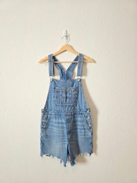 Relaxed Denim Shortalls (XS)