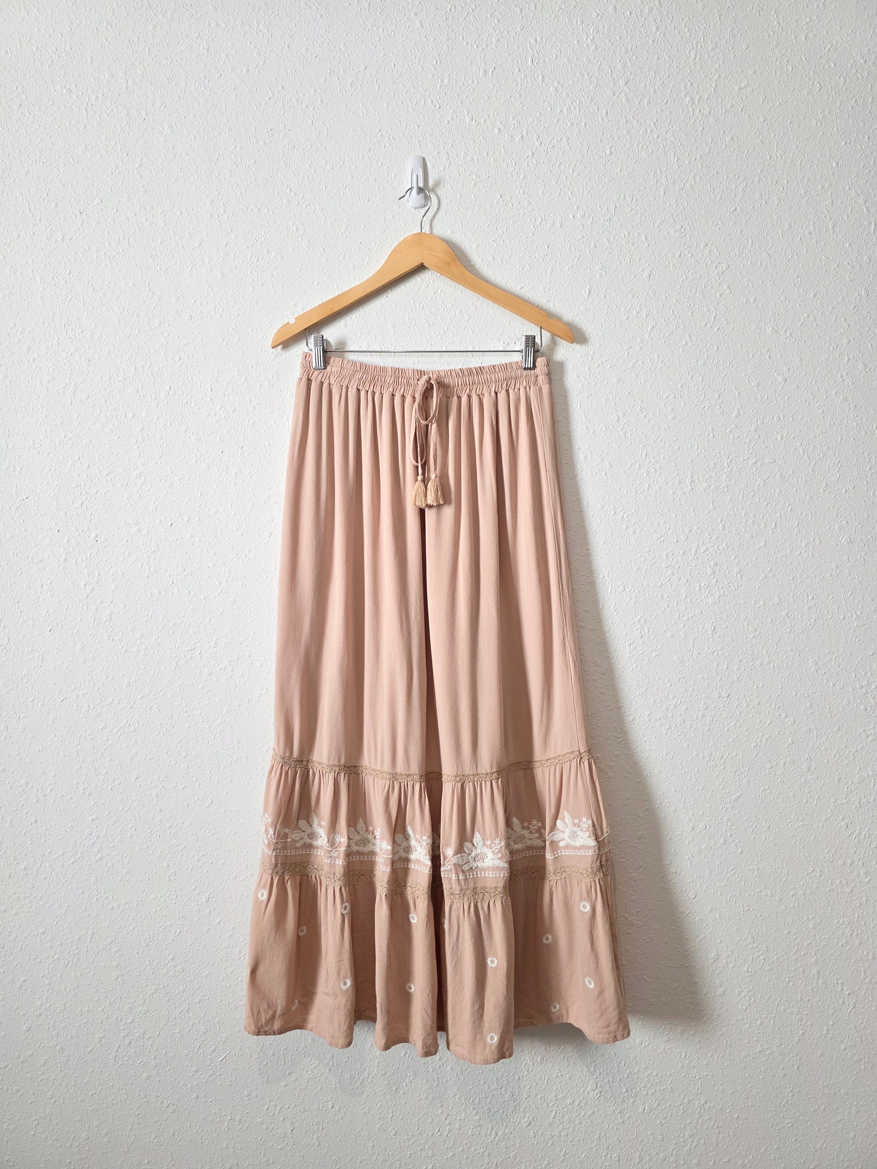 In Loom Embroidered Maxi Skirt (M)