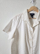Vintage Floral Embroidered Button Up (L)