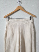 Cream Cotton Gauze Pants (S)