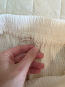 Cream Cotton Gauze Pants (S)