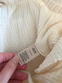 Cream Cotton Gauze Pants (S)