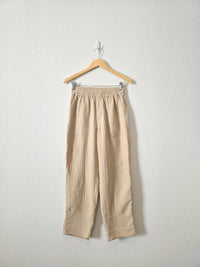 Madewell Neutral Gauze Pants (XS)
