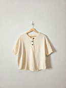 Madewell Cream Henley Tee (M)