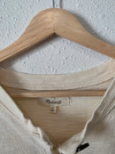 Madewell Cream Henley Tee (M)