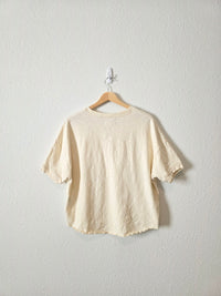 Madewell Cream Henley Tee (M)