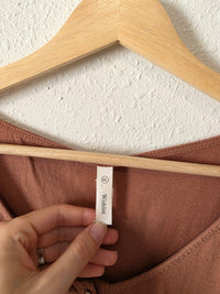 Terracotta Babydoll Top (M/L)