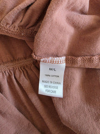 Terracotta Babydoll Top (M/L)