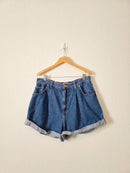 Free People Relaxed Denim Shorts (XL)