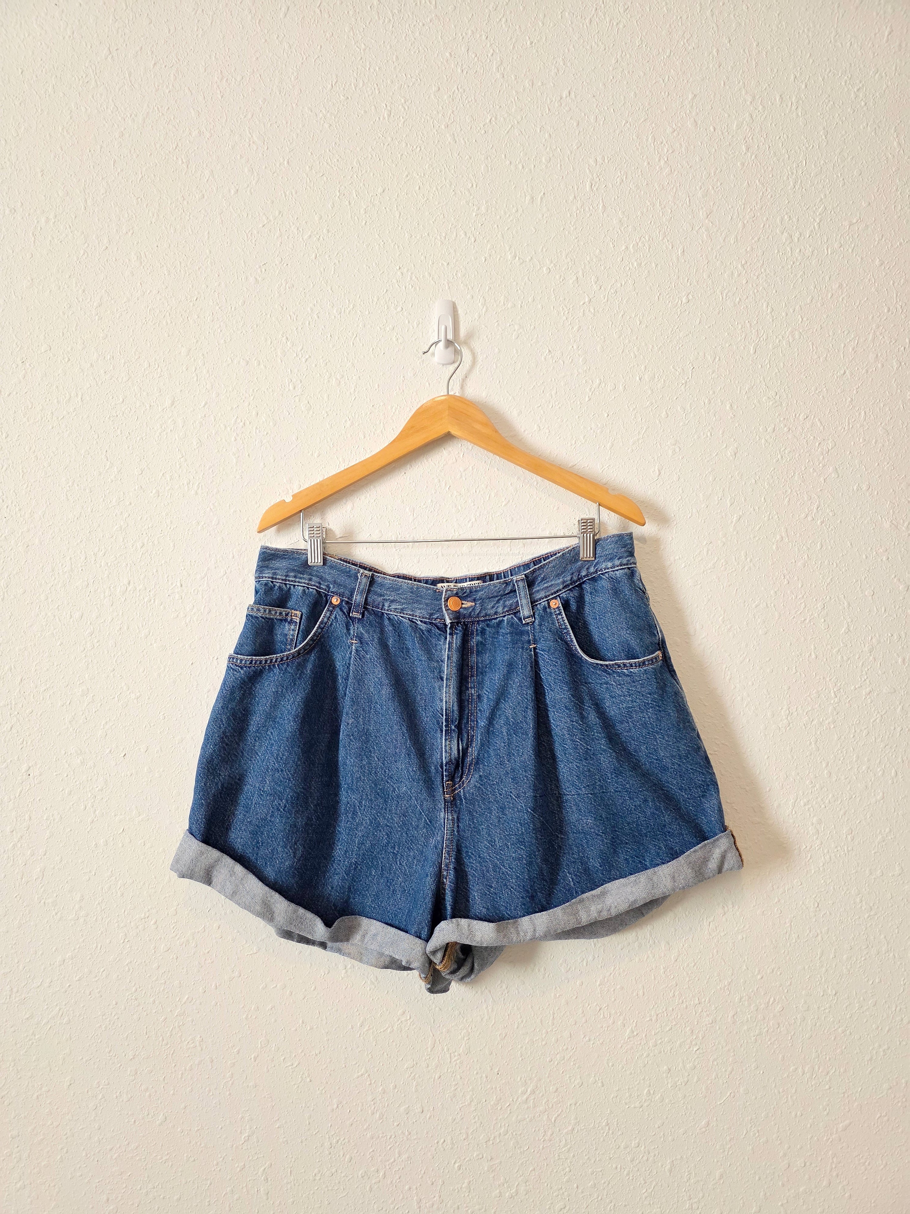 Free People Relaxed Denim Shorts (XL)