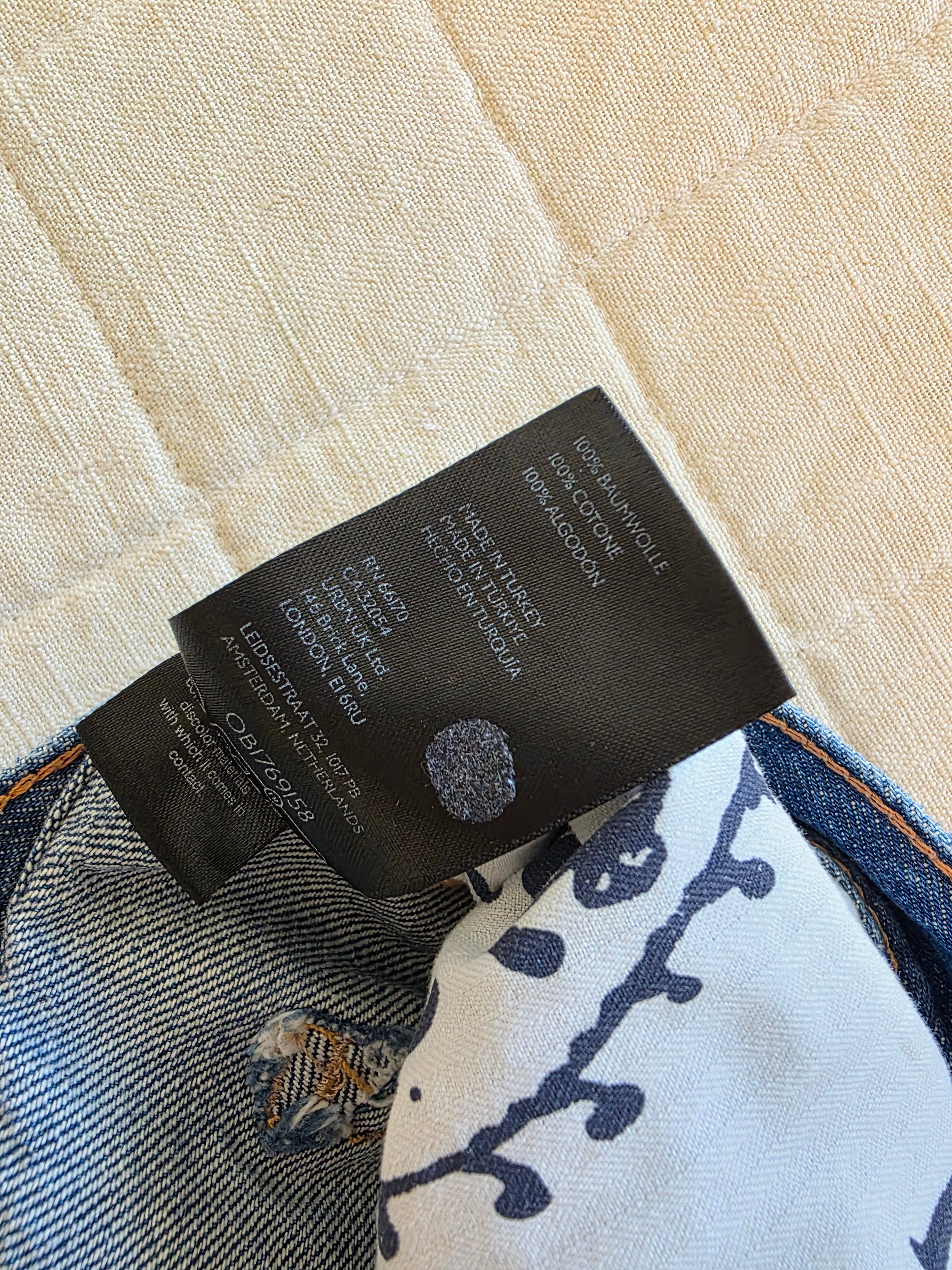 Free People Relaxed Denim Shorts (XL)