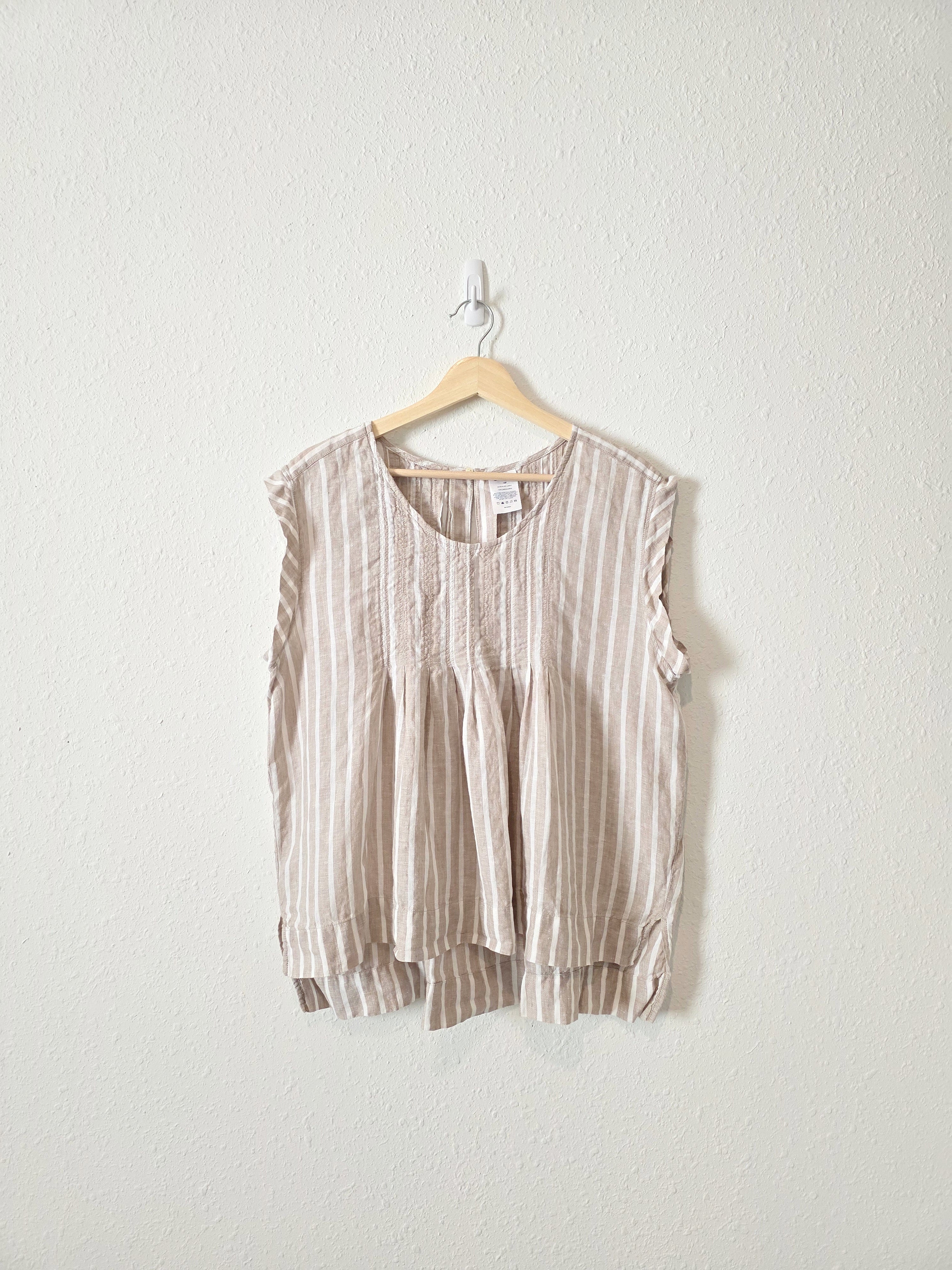 Striped Linen Top (14P)