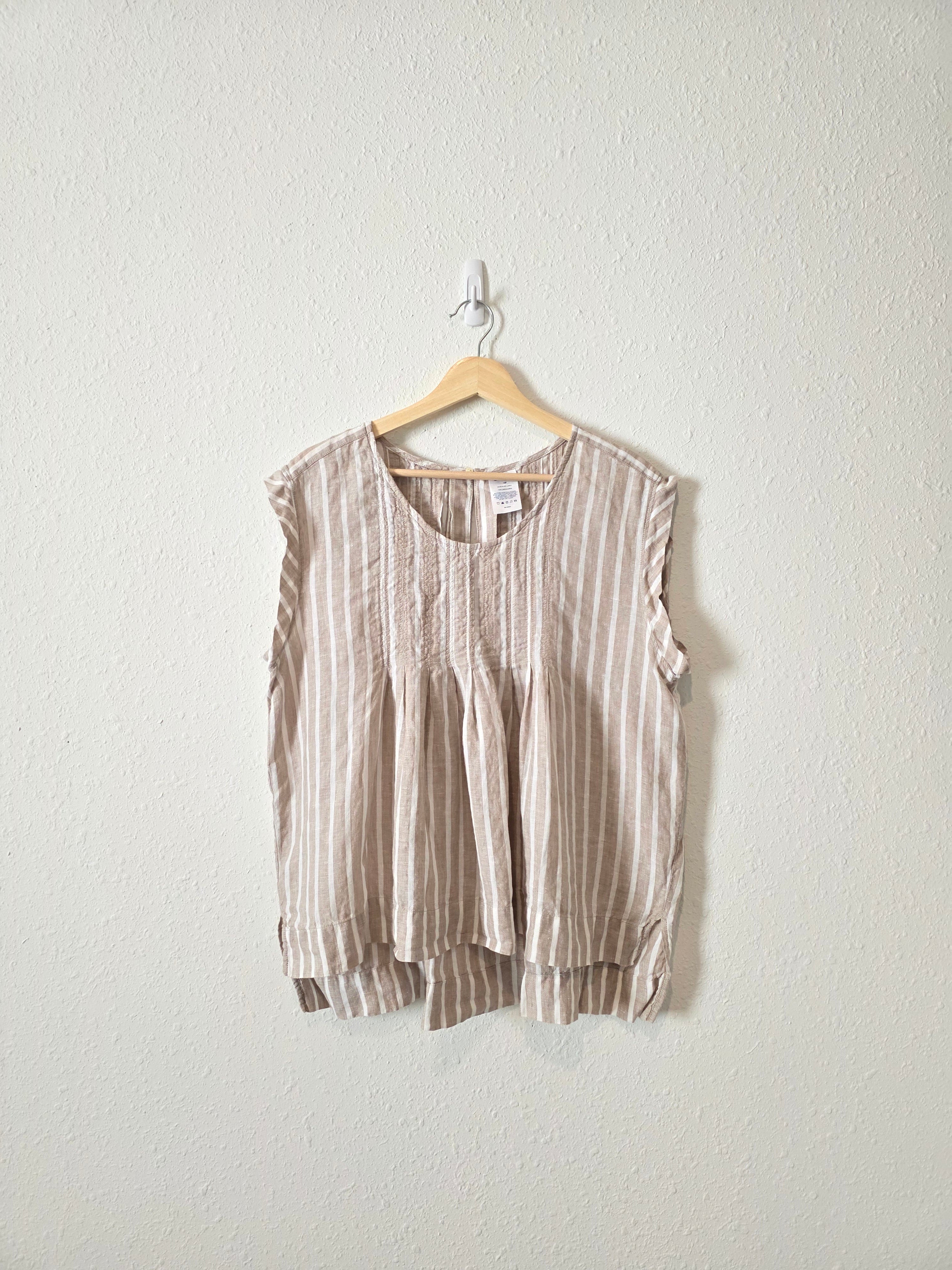 Striped Linen Top (14P)