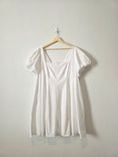 SMYM White Puff Sleeve Dress (3X)