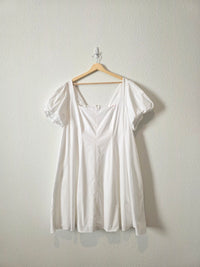 SMYM White Puff Sleeve Dress (3X)