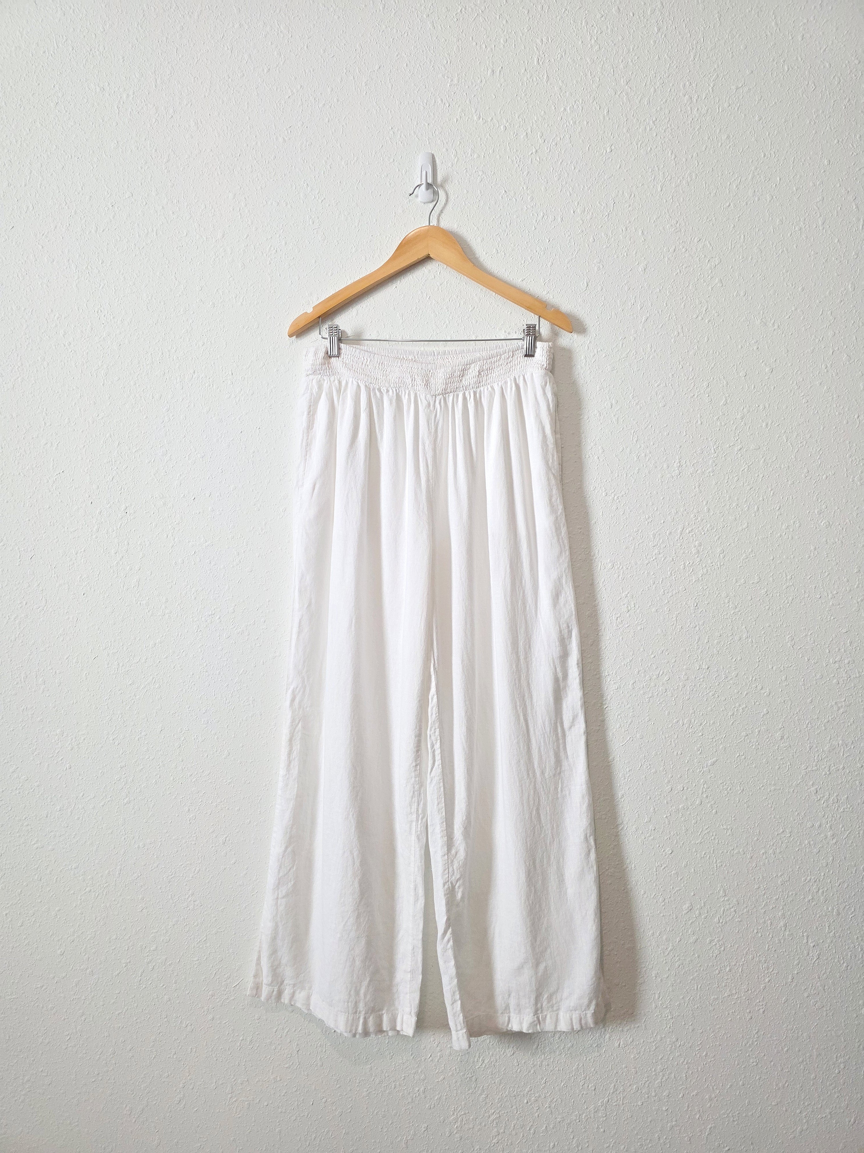 Aerie Linen Wide Leg Pants (L)