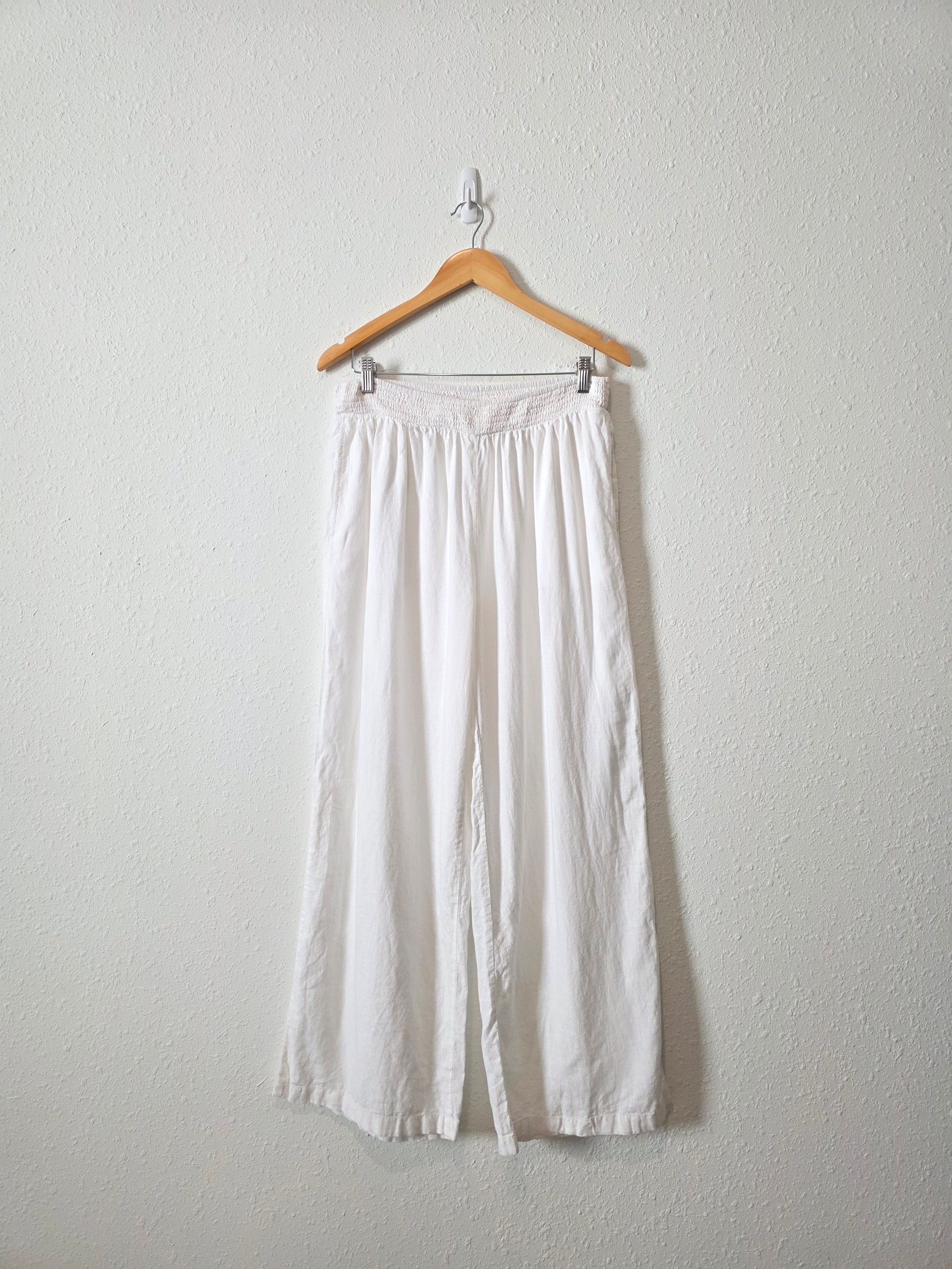 Aerie Linen Wide Leg Pants (L)
