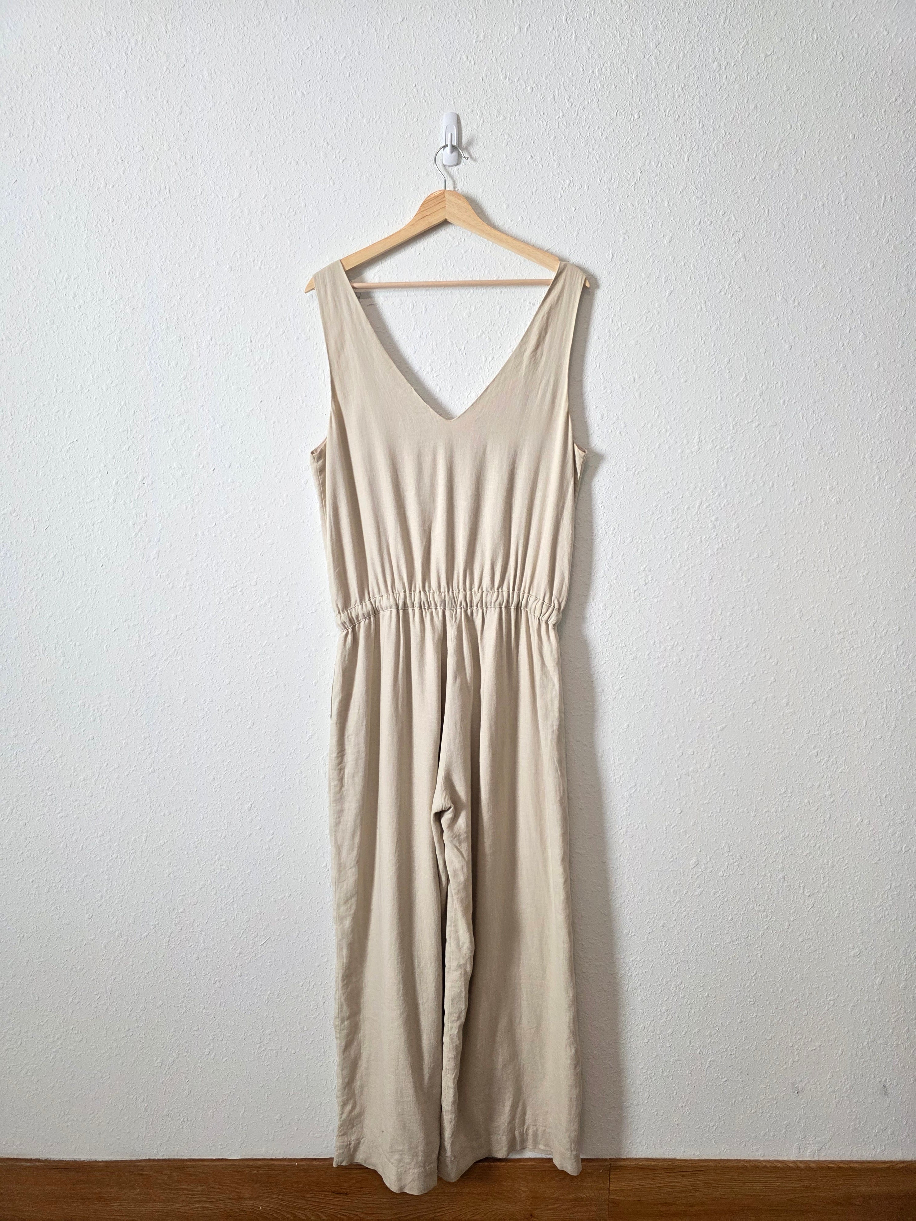 Splendid Wide Leg Linen Jumpsuit (M)