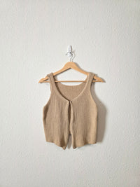 Neutral Knit Vest (L)