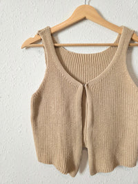 Neutral Knit Vest (L)