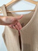 Neutral Knit Vest (L)