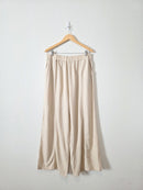 Linen Blend Wide Leg Pants (1X)