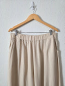 Linen Blend Wide Leg Pants (1X)