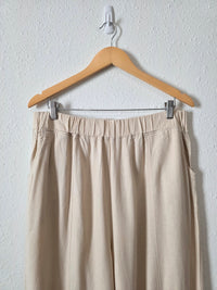 Linen Blend Wide Leg Pants (1X)