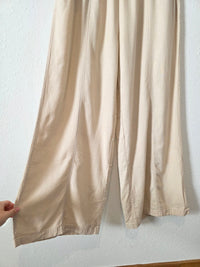 Linen Blend Wide Leg Pants (1X)