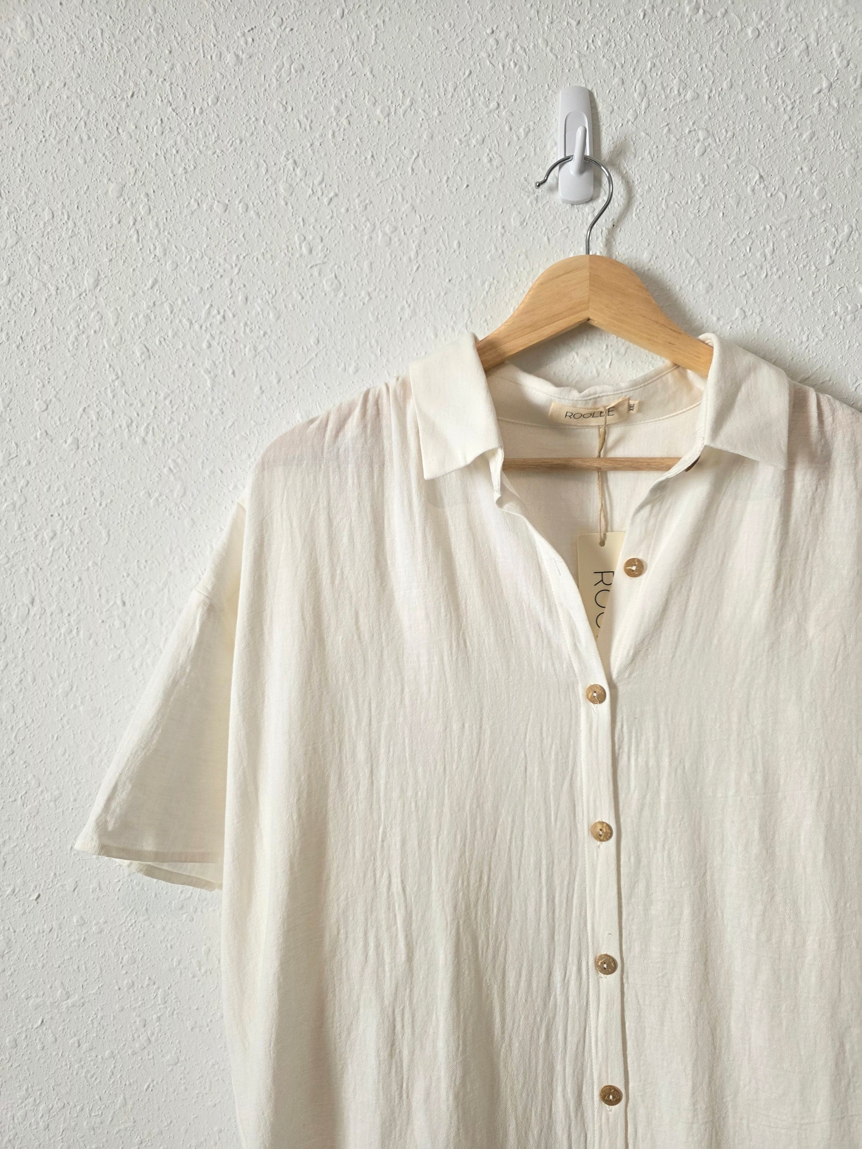 NEW Roolee Cotton Button Up (XXL)